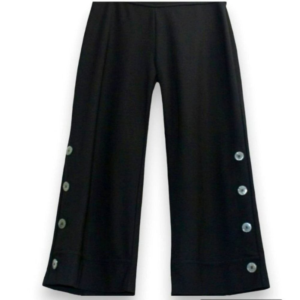 DAMEE DESIGNER BLACK WIDE LEG PANTS